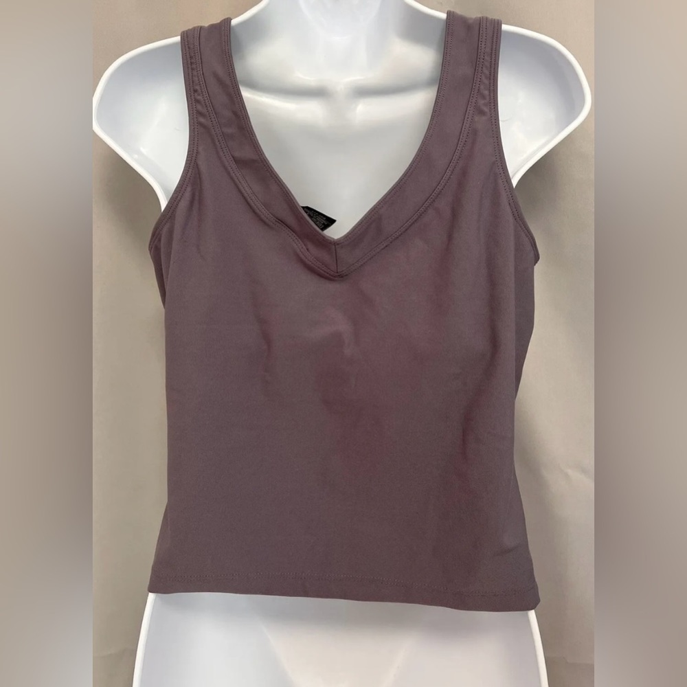 Nike Women's Sleeveless  Dri Fit Tank Top Athletic Purple Logo‎ Size L - Picture 2 of 9